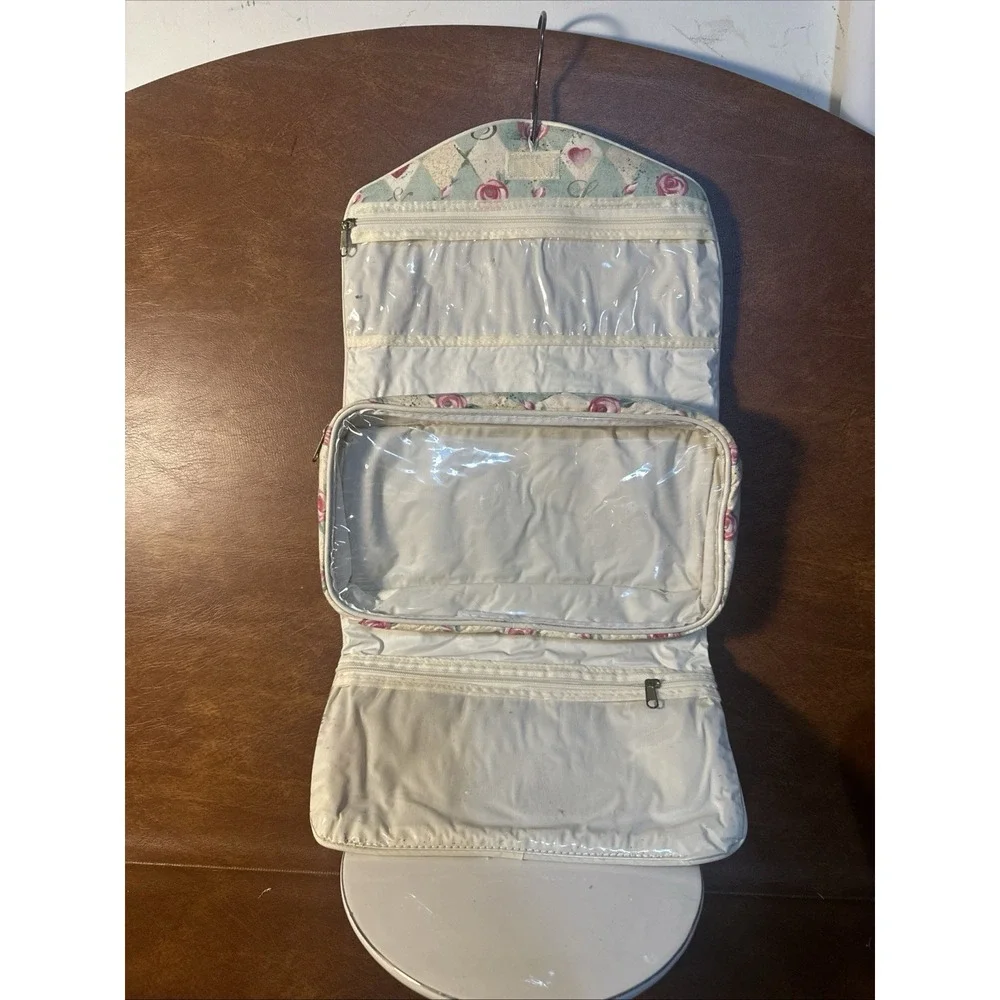 Hanging Travel Bag Cosmetic/Toiletries Bag CaseWhite,mint,Pink Estate Sale Find